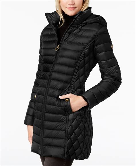 michael kors men's hooded jacket|michael kors puffer jacket ladies.